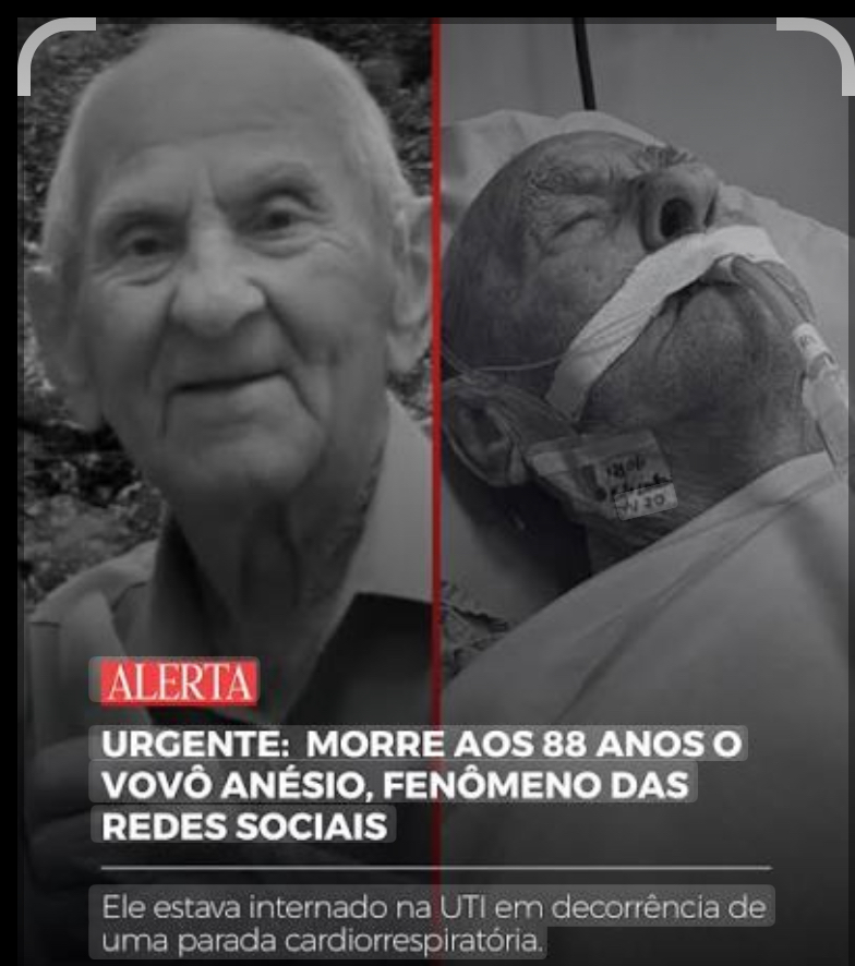 Morre Vovô Anésio, influenciador de 88 anos que conquistou milhões de brasileiros nas redes sociais